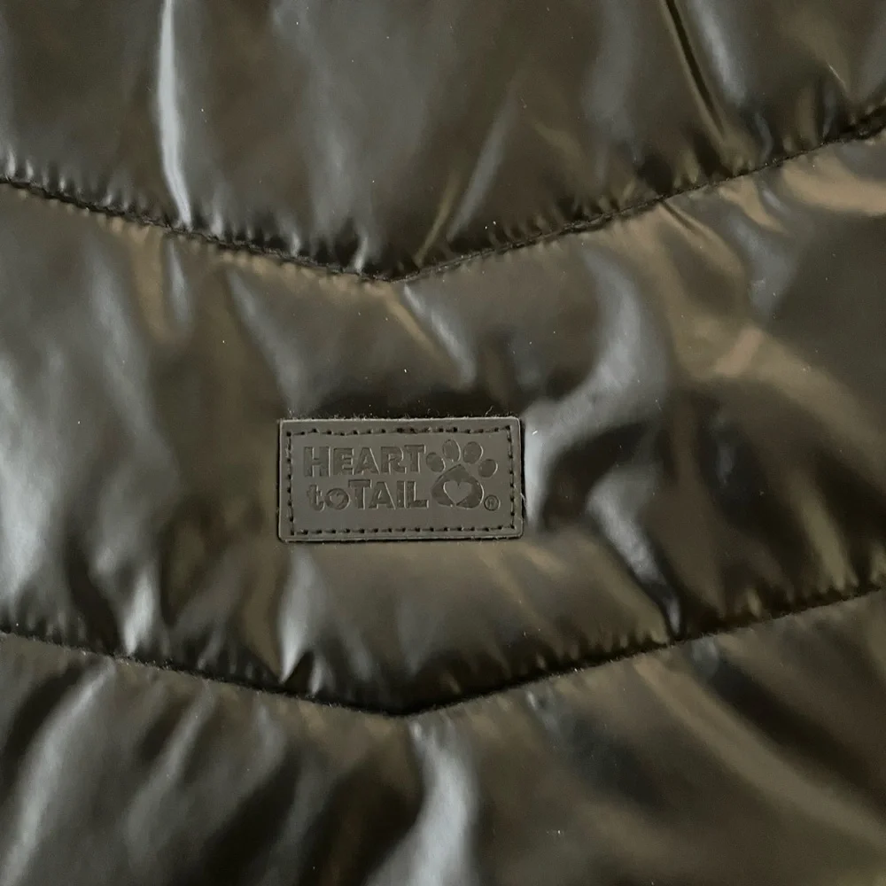 Heart To Tail Metallic Pet Puffer Jacket